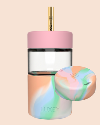 OH JOY! x LUXEY  I ORIGINAL ICED DRINKS PACK - Reusable Glass Coffee Cup 12oz