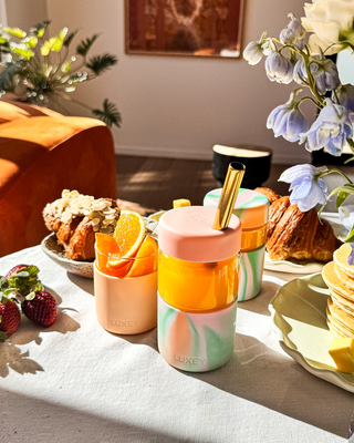 OH JOY! x LUXEY I Lid & Base 2-Piece Set - Fits Mini, Regular & Original Glass Cups