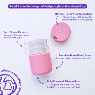 REGULAR - Reusable Glass Coffee Cup 8oz