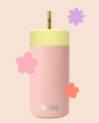 {PRE ORDER) PINK CLAY - Leakproof Stainless Kids Smoothie Cup