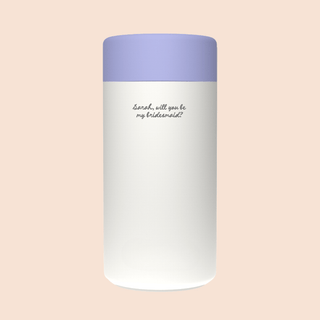 WILL YOU BE MY BRIDESMAID? – Custom Engraved Stainless Steel Cup {OAT MILK}