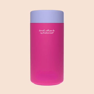 WILL YOU BE MY BRIDESMAID? – Custom Engraved Stainless Steel Cup {DOLL FACE}