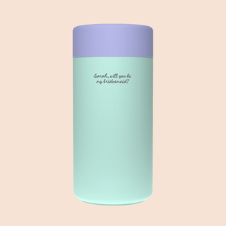 WILL YOU BE MY BRIDESMAID? – Custom Engraved Stainless Steel Cup {MINT}