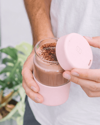 ORIGINAL -  Reusable Glass Coffee Cup 12oz