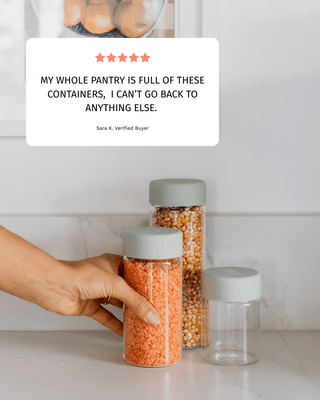 PANTRY GLASS CANISTER - Medium