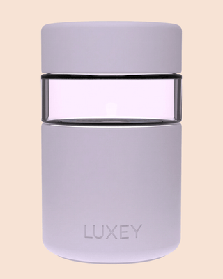 { PINK GLASS } LILAC MERINGUE - Regular Reusable Coffee Cup 8oz