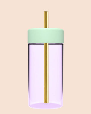 STUDIO TUMBLER 15OZ - Reusable Purple Glass Drink Tumbler
