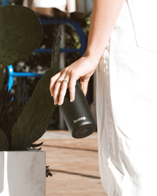 BLACK – Stainless Steel Reusable Cup 12oz