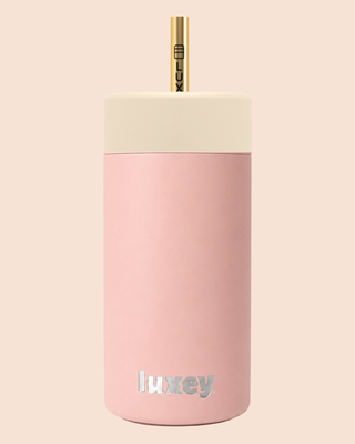 {PRE ORDER) PINK CLAY - Leakproof Stainless Kids Smoothie Cup