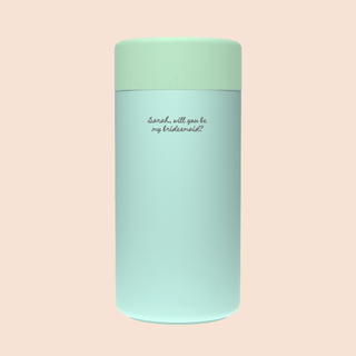 WILL YOU BE MY BRIDESMAID? – Custom Engraved Stainless Steel Cup {MINT}