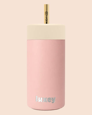 {PRE ORDER) PINK CLAY - Leakproof Stainless Kids Smoothie Cup