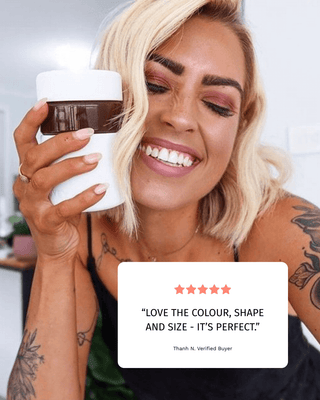 REGULAR - Reusable Glass Coffee Cup 8oz