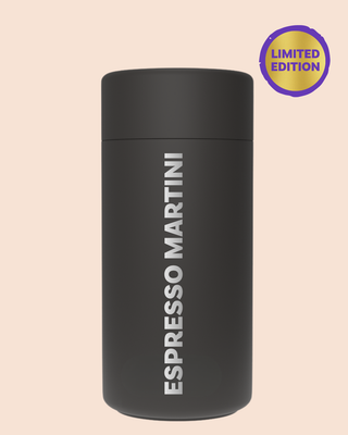 COFFEE ORDER CUP I BLACK - Stainless Steel Reusable Cup 12oz