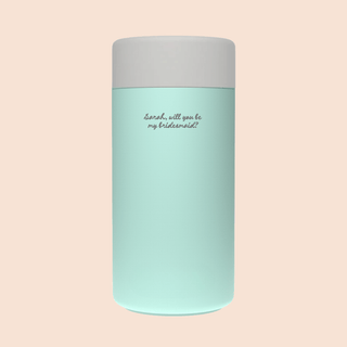 WILL YOU BE MY BRIDESMAID? – Custom Engraved Stainless Steel Cup {MINT}