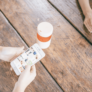 BRIGHT WHITE - Original Reusable Coffee Cup 12oz