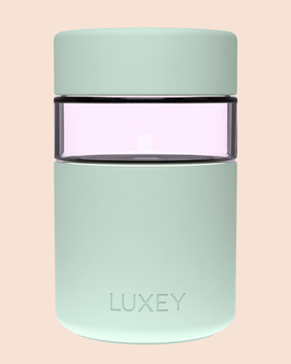 { PINK GLASS } MINT WHIP - Regular Reusable Coffee Cup 8oz