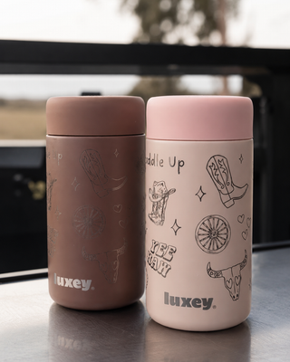 SADDLE UP I CHINO - Stainless Steel Reusable Cup 12oz
