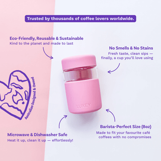 BRIGHT WHITE - Regular Reusable Coffee Cup 8oz