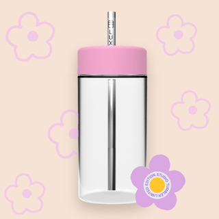 LIMITED EDITION FLOWER STUDIO TUMBLER - Reusable Glass Iced Drinks Cup