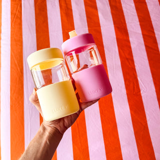 ORIGINAL -  Reusable Glass Coffee Cup 12oz