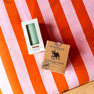 BREW THEN SIP - Stainless Cup & Coffee Gift Set