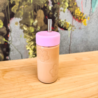 LIMITED EDITION FLOWER STUDIO TUMBLER - Reusable Glass Iced Drinks Cup