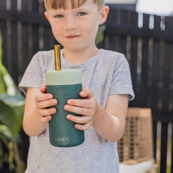 SUMMER & PEACH - Kids Stainless Steel Smoothie Cup