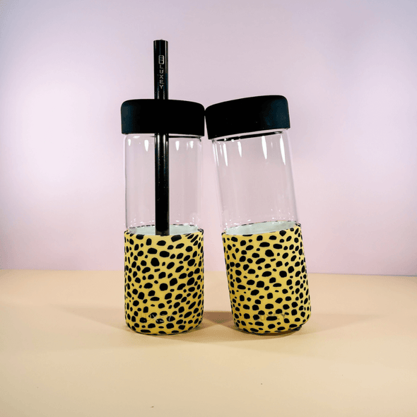 SECONDS BLACK & LEOPARD - Interchangeable Coffee & Smoothie Cup 16oz