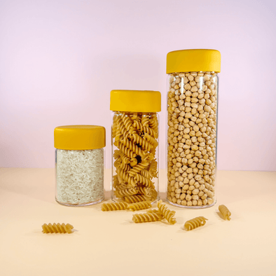 PANTRY CANISTER SET - MUSTARD