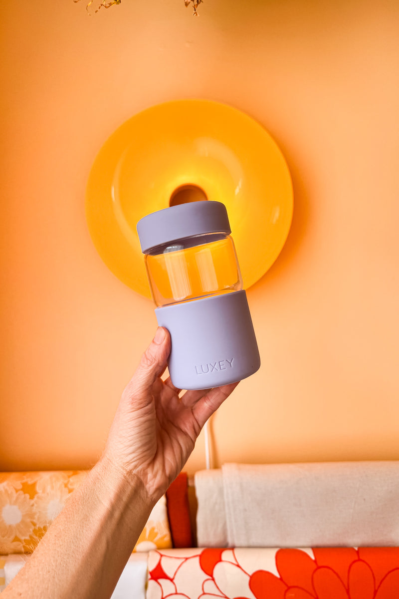 Reusable Glass & Stainless Steel Coffee and Smoothie Cups – LUXEY CUP