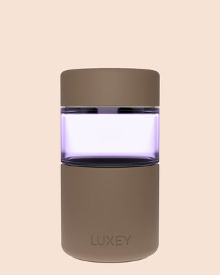 PURPLE GLASS ORIGINAL - Reusable Glass Coffee Cup 12oz