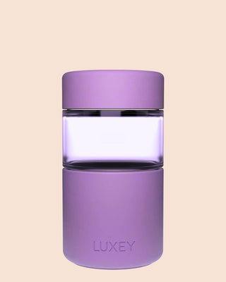 PURPLE GLASS ORIGINAL - Reusable Glass Coffee Cup 12oz