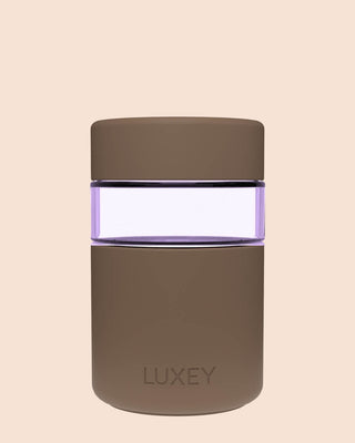 PURPLE GLASS REGULAR - Reusable Glass Coffee Cup 8oz