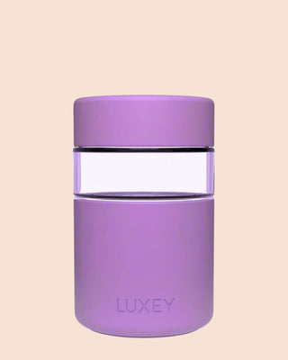 PURPLE GLASS REGULAR - Reusable Glass Coffee Cup 8oz