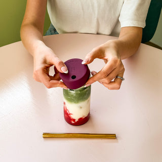 STUDIO TUMBLER - Reusable Glass Iced Drinks Cup I STANDARD