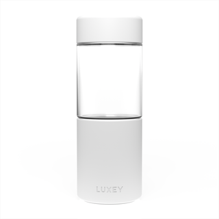 White Middle Child Luxey Cup ( Up to 16oz ) Large Reusable Glass Coffee Cup