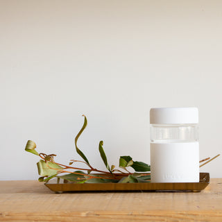 BRIGHT WHITE - Regular Reusable Coffee Cup 8oz