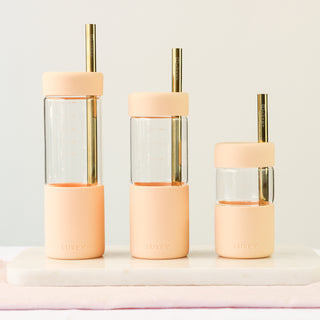 REUSABLE STAINLESS STEEL STRAWS - GOLD