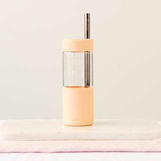 REUSABLE STAINLESS STEEL STRAWS - ROSE GOLD