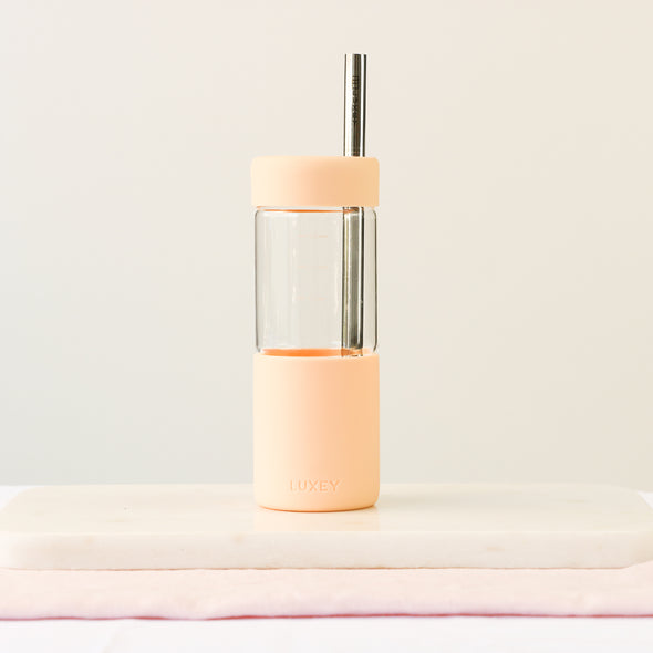 REUSABLE STAINLESS STEEL STRAWS - SILVER