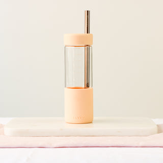 REUSABLE STAINLESS STEEL STRAWS - ROSE GOLD